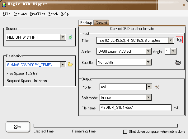 Convert TV Show DVD or episodic DVD to other formats with Magic DVD Ripper