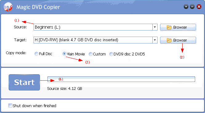 Copy DVD Bignners to blank DVD