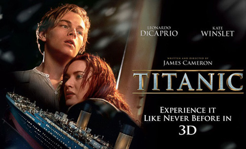 Titanic in 3D as one of the most longed for films in April