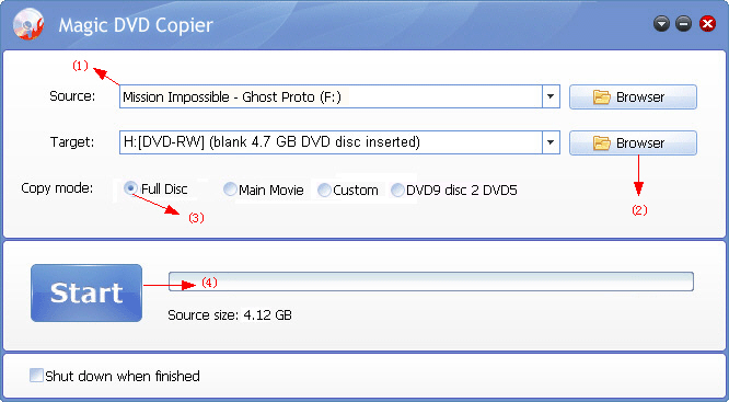 burn dvd to blank dvd