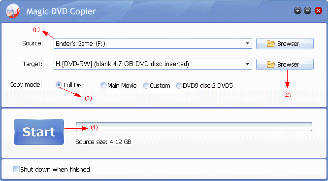 copy Ender's Game DVD