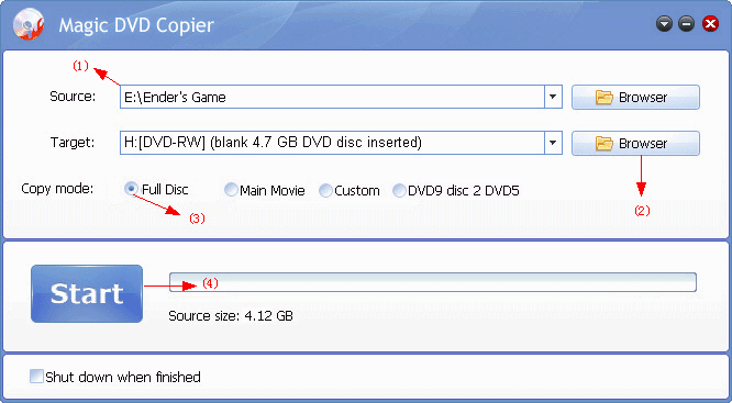 copy Ender's Game DVD