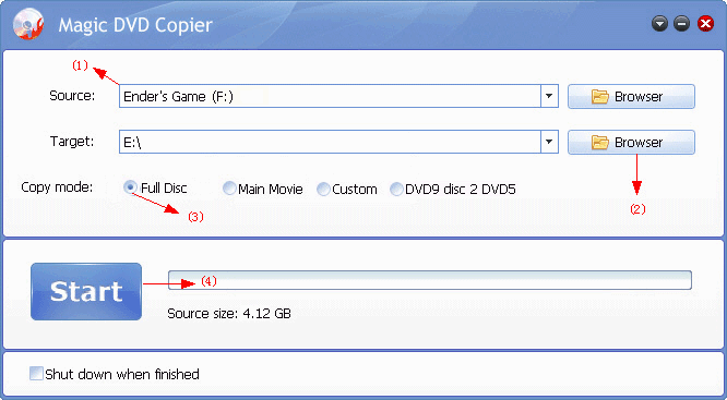 copy Ender's Game DVD
