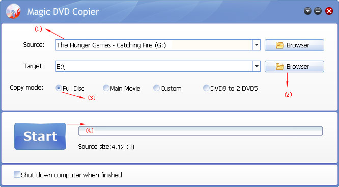 copy The Hunger Games 2 DVD